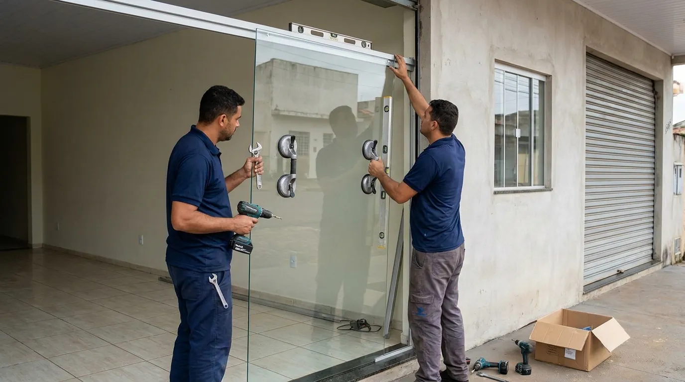 Troca de Puxador e Fechadura do Box em Fortaleza‑CE